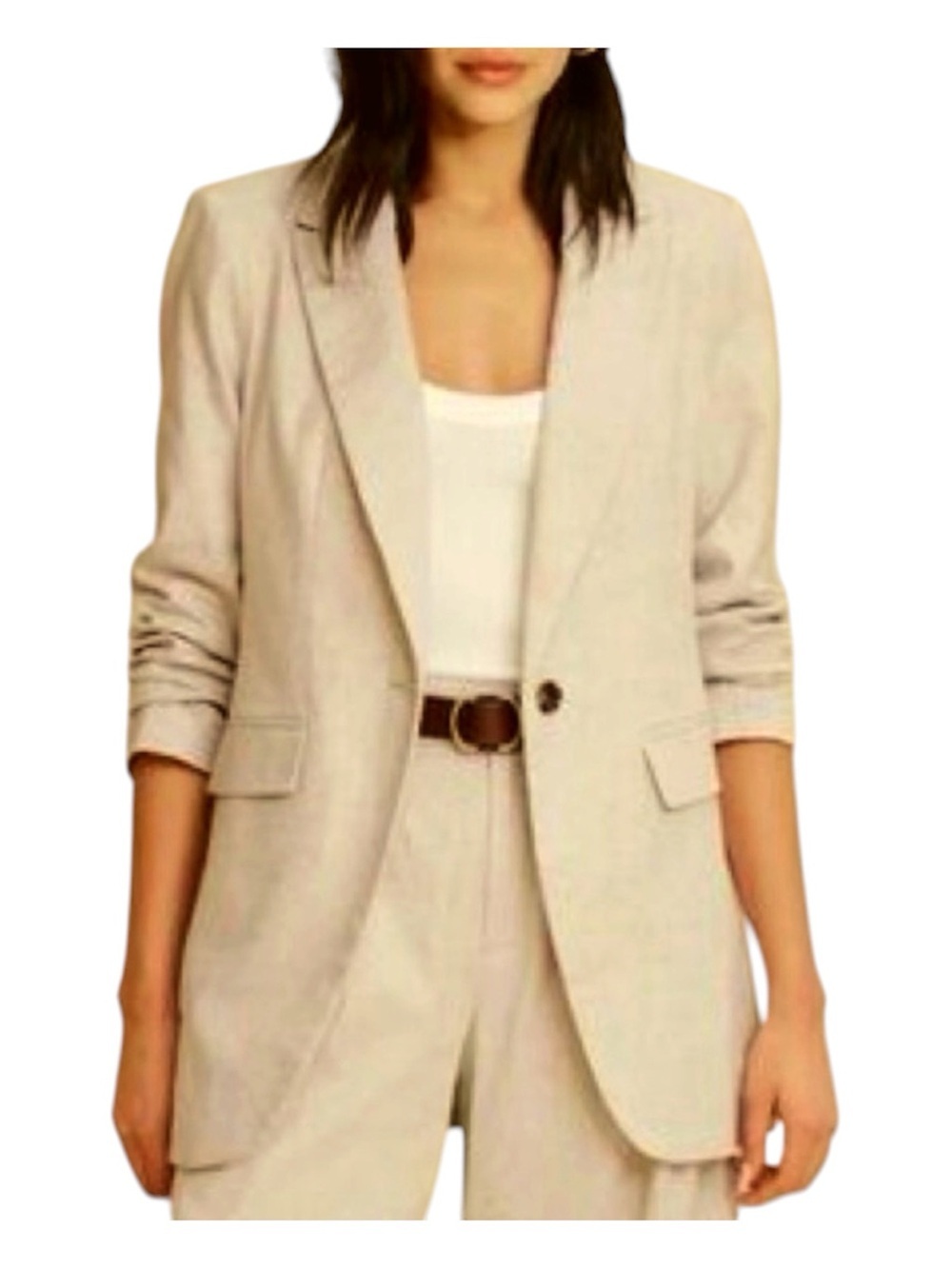 Banana Republic Factory Linen Blend Blazer -NWT